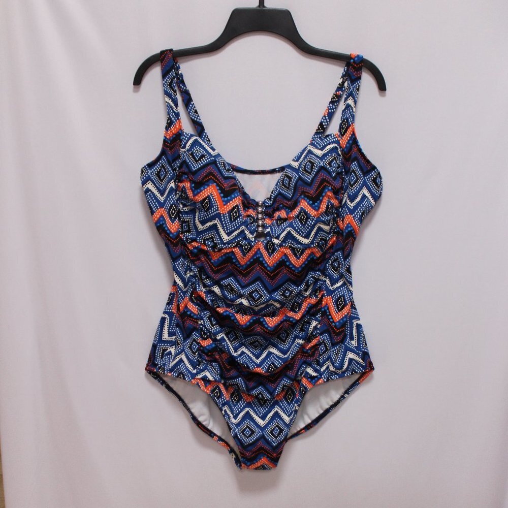 Chevron Blue and Orange 20W Swimsuit